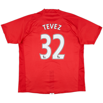 2007-09 Manchester United Home Shirt Tevez #32 - 5/10 - (XL)