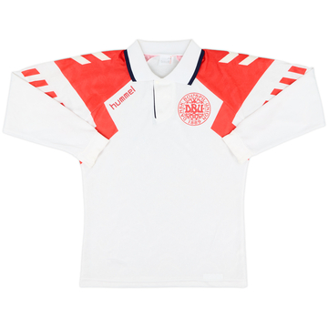 1992-94 Denmark Away L/S Shirt - 10/10 - (S)