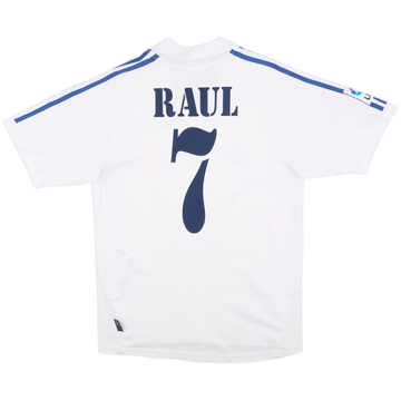 2001 Real Madrid Home Shirt Raul #7 - 6/10 - (S)