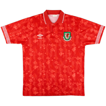 1990-92 Wales Home Shirt - 8/10 - (M)