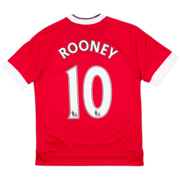 2015-16 Manchester United Home Shirt Rooney #10 - 10/10 - (L.Boys)