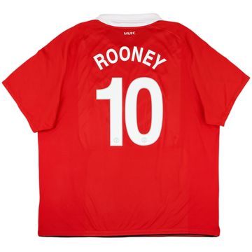 2010-11 Manchester United Home Shirt Rooney #10 - 8/10 - (3XL)