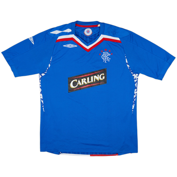 2007-08 Rangers Home Shirt - 8/10 - (L)