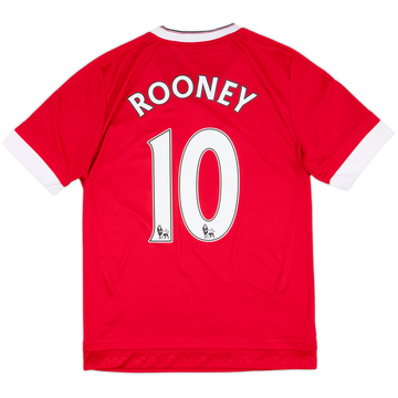 2015-16 Manchester United Home Shirt Rooney #10 - 9/10 - (XL.Boys)