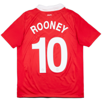 2010-11 Manchester United Home Shirt Rooney #10 - 7/10 - (XL.Boys)