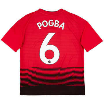 2018-19 Manchester United Home Shirt Pogba #6 - 10/10 - (L.Boys)