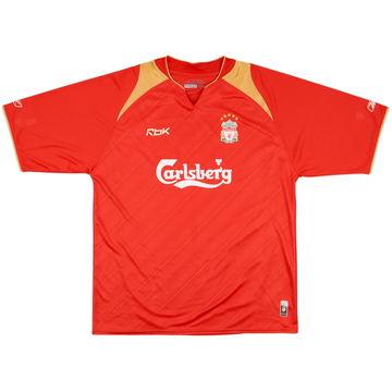 2005-06 Liverpool CL Home Shirt - 7/10 - (XL)