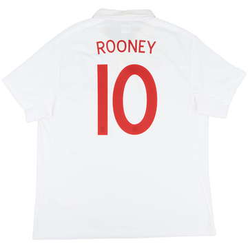 2009-10 England 'World Cup South Africa 2010' Home Shirt Rooney #10 - 7/10 - (XXL)