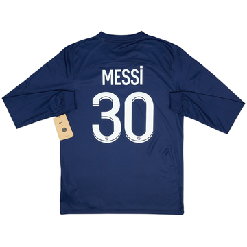 2022-23 Paris Saint-Germain Home L/S Shirt Messi #30 (M)