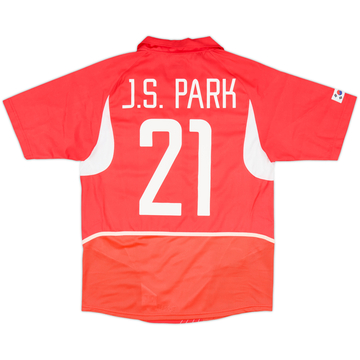 2002-03 South Korea Home Shirt J.S.Park #21 - 10/10 - (M)