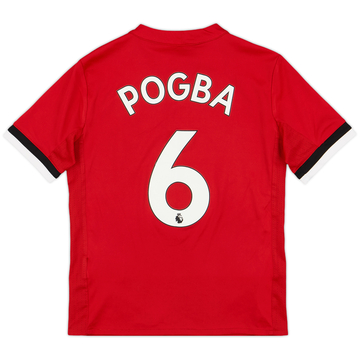 2017-18 Manchester United Home Shirt Pogba #6 - 10/10 - (S.Boys)