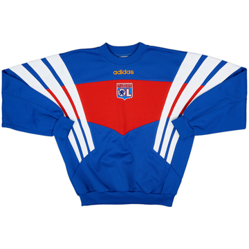 1996-97 Lyon adidas Sweat Top - 9/10 - (S)