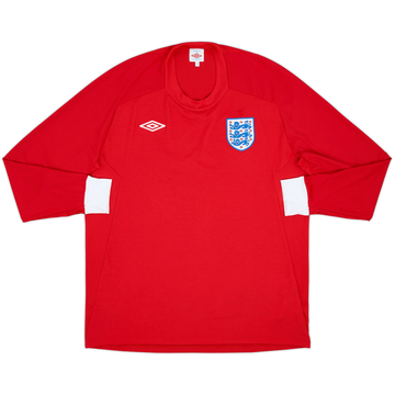 2010-11 England Away L/S Shirt - 9/10 - (XL)