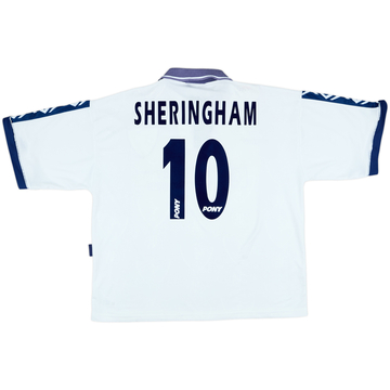 1995-97 Tottenham Home Shirt Sheringham #10 - 8/10 - (XL)