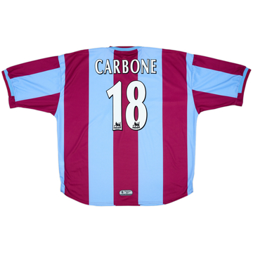 1999-00 Aston Villa Home Shirt Carbone #18 - 10/10 - (XXL)