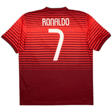 2014-15 Portugal Home Shirt Ronaldo #7 - 8/10 - (XL)