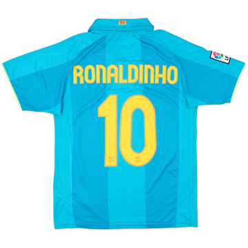 2007-09 Barcelona Away Shirt Ronaldinho #10 - 10/10 - (S)