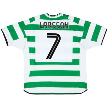 2001-03 Celtic Home Shirt Larsson #7 - 6/10 - (XL)