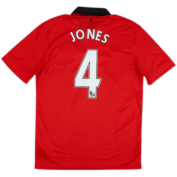 2013-14 Manchester United Home Shirt Jones #4 - 8/10 - (M)
