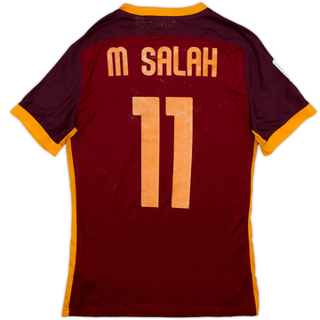 2015-16 Roma Authentic Home Shirt Salah #11 - 4/10 - (S)