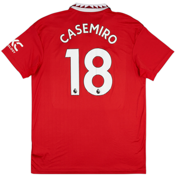 2022-23 Manchester United Home Shirt Casemiro #18 - 7/10 - (XL)