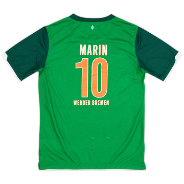 2010-11 Werder Bremen Home Shirt Marin #10 - 7/10 - (L.Boys)