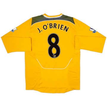 2008-09 Bolton Match Issue Away L/S Shirt J. O'Brien #8