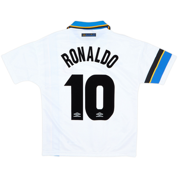 1997-98 Inter Milan Away Shirt Ronaldo #10 (XL.Boys)