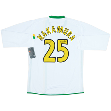 2006-08 Celtic Player Issue European L/S Shirt Nakamura #25 (XL)