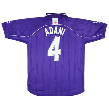 2000-01 Fiorentina Match Issue Home Shirt Adani #4