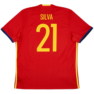 2016-17 Spain Home Shirt Silva #21 - 10/10 - (XL)