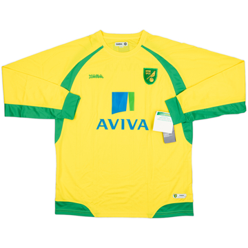 2010-11 Norwich Home L/S Shirt (L)