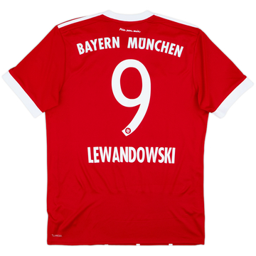2017-18 Bayern Munich Home Shirt Lewandowski #9 - 8/10 - (M)