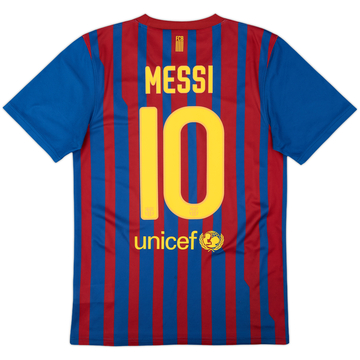 2011-12 Barcelona Basic Home Shirt Messi #10 - 9/10 - (S)
