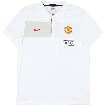 2009-10 Manchester United Nike Polo Shirt - 8/10 - (L)