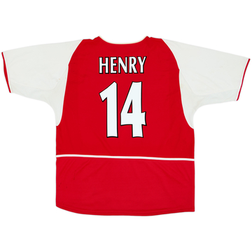 2002-04 Arsenal Home Shirt Henry #14 - 6/10 - (XXL)