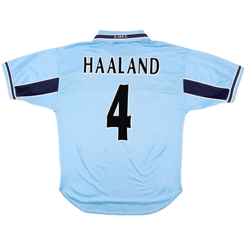 1999-00 Leeds United Away Shirt Haaland #4 - 8/10 - (L)