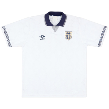 1990-92 England Home Shirt - 8/10 - (L)