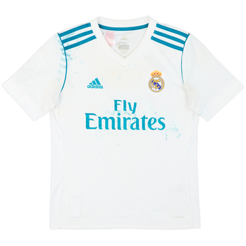 2017-18 Real Madrid Home Shirt - 4/10 - (M.Boys)