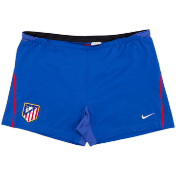 2003-04 Atletico Madrid Home Shorts - 9/10 - (L)