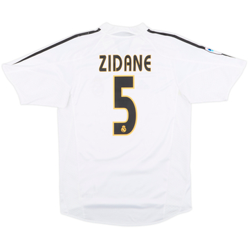 2004-05 Real Madrid Home Shirt Zidane #5 - 8/10 - (S)
