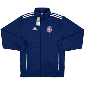 2013-14 Bolton Wanderers adidas Hooded Rain Jacket (S)