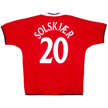 2000-02 Norway Home Shirt Solskjaer #20 - 8/10 - (XL)