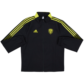 2021-22 Leeds United adidas Hooded Rain Jacket - 10/10 - (S)