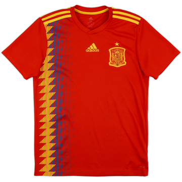 2018-19 Spain Home Shirt - 9/10 - (M)