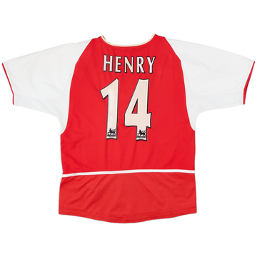 2002-04 Arsenal Home Shirt Henry #14 - 5/10 - (L.Boys)