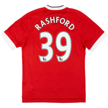 2015-16 Manchester United Player Issue Home Shirt Rashford #39 - 8/10 - (M)