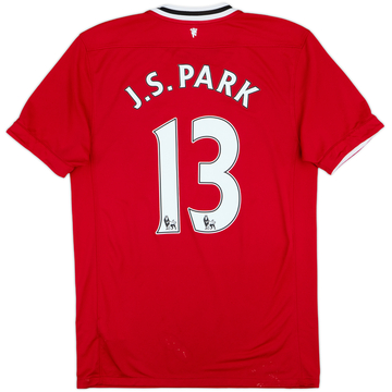 2011-12 Manchester United Home Shirt J.S.Park #13 - 6/10 - (M)
