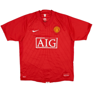 2007-09 Manchester United Home Shirt - 5/10 - (L)