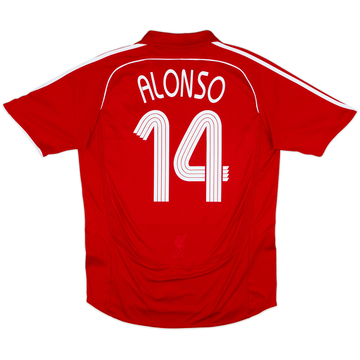 2006-08 Liverpool Home Shirt Alonso #14 - 6/10 - (L)